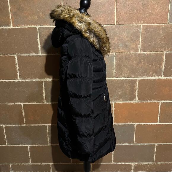 Laundry by Shelli Segal Black Down Winter Coat Women's Large - Picture 4 of 8